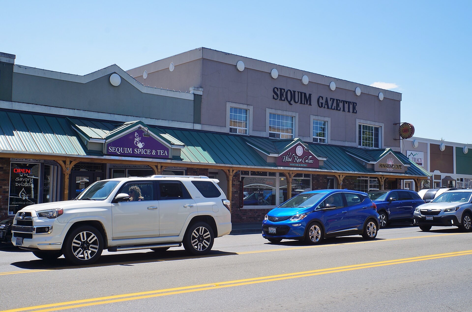 The Sequim Gazette building on Washington Street in downtown Sequim