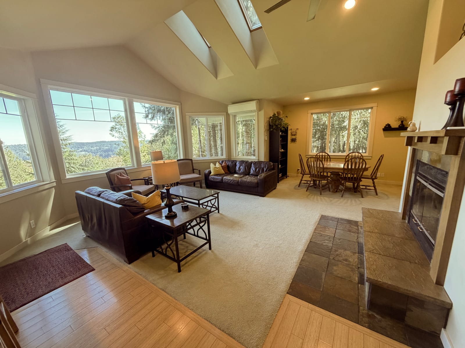 Family room looking over Center Valley