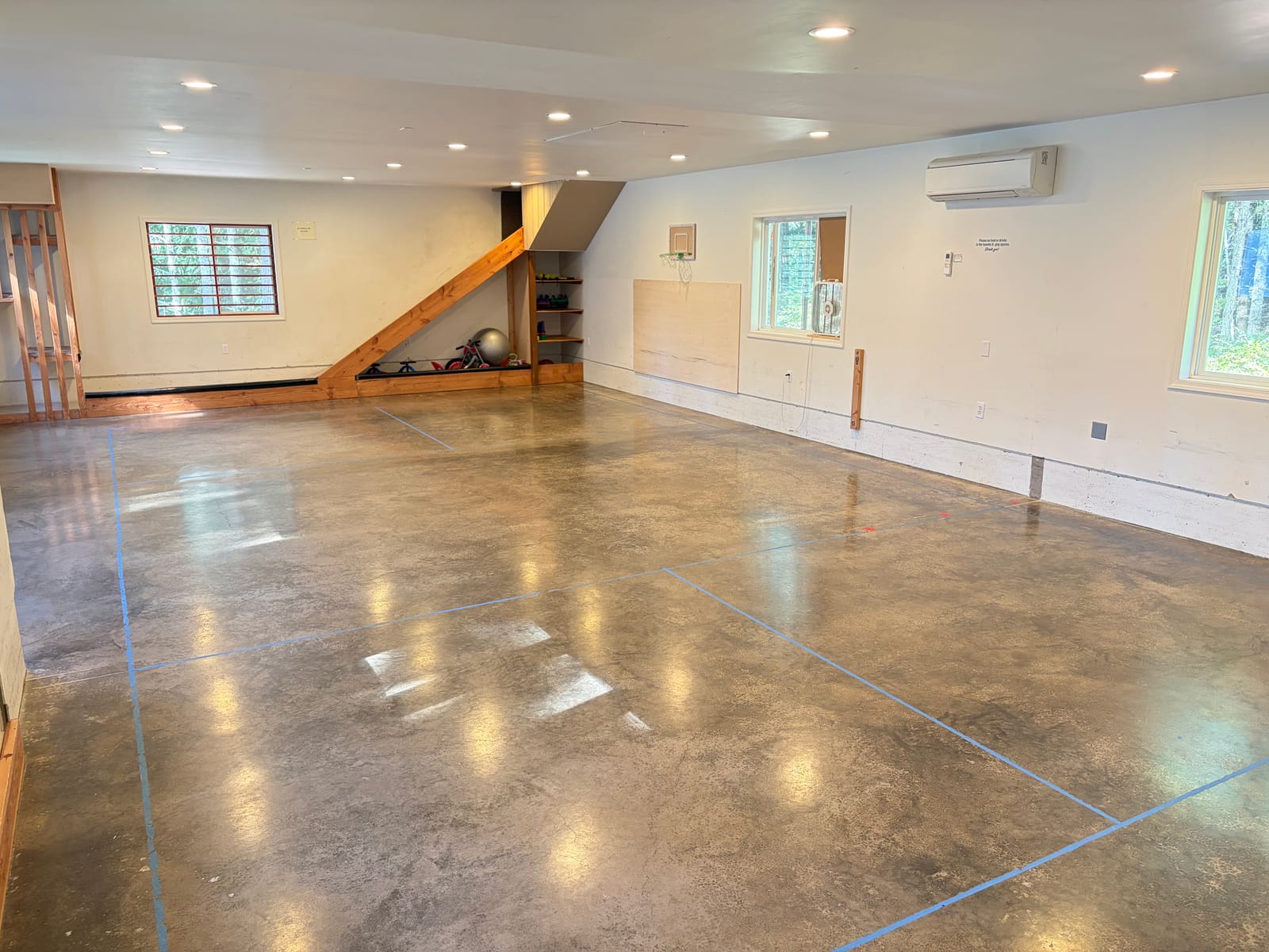 Lower-level playroom